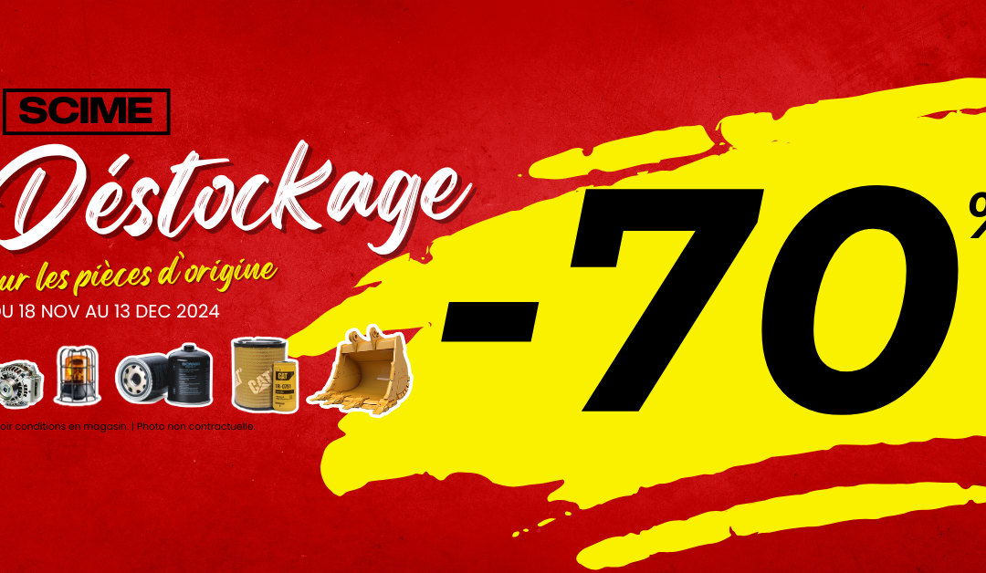 DESTOCKAGE -70% sur les Pièces d’Origine !